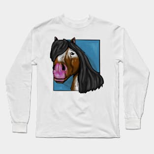 Horse head drawing Long Sleeve T-Shirt